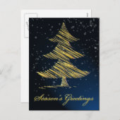 elegante blauw Corporate Greeting Briefkaarten (Voorkant / Achterkant)