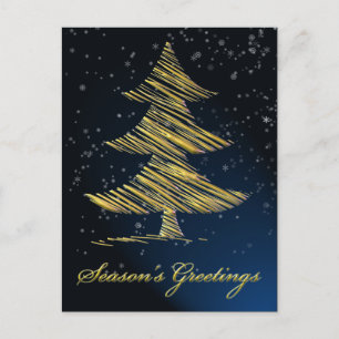 elegante blauw Corporate Greeting Briefkaarten