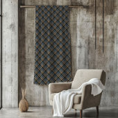 Elegante blauw gele deken voor mannen cadeau