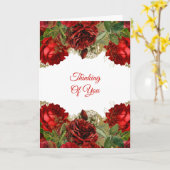 Elegante Blauw Goud Bloemen Denken aan U Kaart (Gele Bloem)