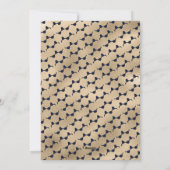 Elegante Blauw Gouden Foto Meowy Christmas Kaart (Achterkant)