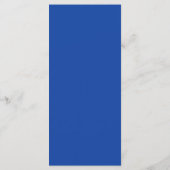 Elegante blauw-gouden Waterverf Menu (Achterkant)