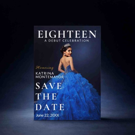 Elegante Blauwe 18e Bewaardatum