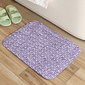 Elegante blauwe Abstracte lijnen Badmat