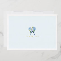 Elegante blauwe aquarel bloem goud folie notitieka