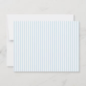Elegante Blauwe Aquarel Hydrangea Vlakke Notitieka Notitiekaartje (Achterkant)