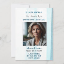 Elegante blauwe begrafenisceremonie