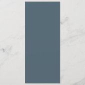 Elegante Blauwe Bewolkte Luchtmenu Menu (Achterkant)