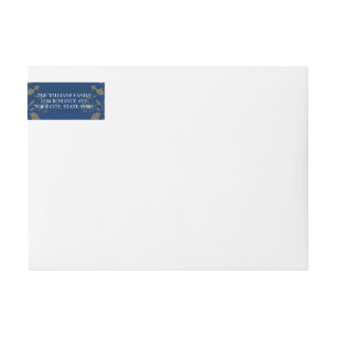 Elegante  Blauwe Bibliotheek Boek Hoesje bruiloft
