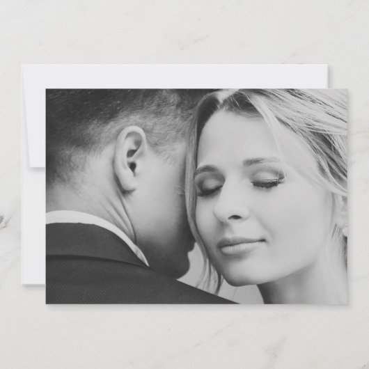 Elegante  Blauwe Bibliotheek Boek Hoesje bruiloft Bedankkaart (Achterkant)