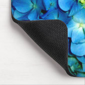 Elegante blauwe bloem bloemenhortensia muismat (Hoek)