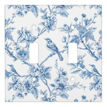 Elegante blauwe bloem chinoiserie