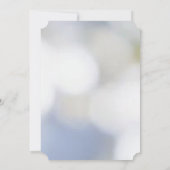 Elegante Blauwe Bloem chinoiserie bruidsdouche Save The Date (Achterkant)