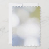 Elegante blauwe bloem chinoiserie bruidsdouche save the date (Achterkant)
