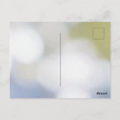 Elegante blauwe bloem chinoiserie bruidssalon briefkaart (Achterkant)