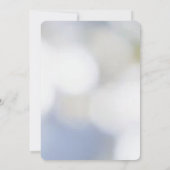 Elegante blauwe bloem chinoiserie bruidssalon kaart (Achterkant)