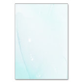 Elegante Blauwe Bloem Custom Wedding Kaart (Achterkant)