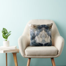 Elegante blauwe bloem waterverf abstracte worp