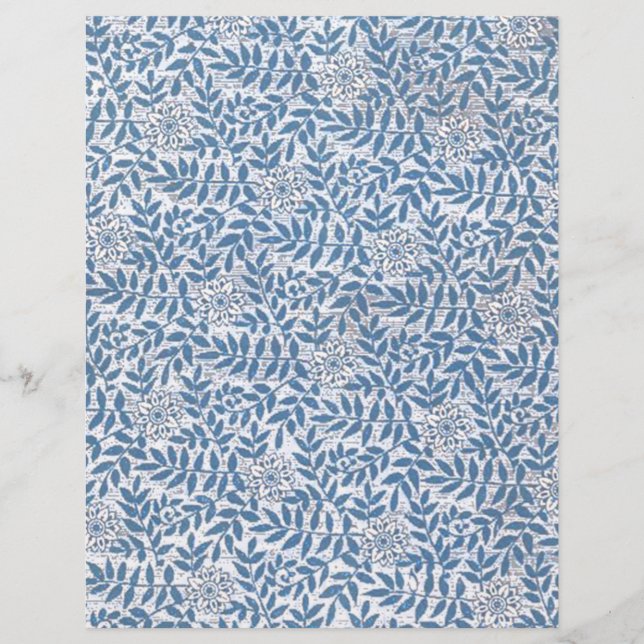 ELEGANTE BLAUWE BLOEMEN (Voorkant)