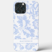 Elegante Blauwe Bloemen Botanisch Case-Mate iPhone Case (Achterkant)