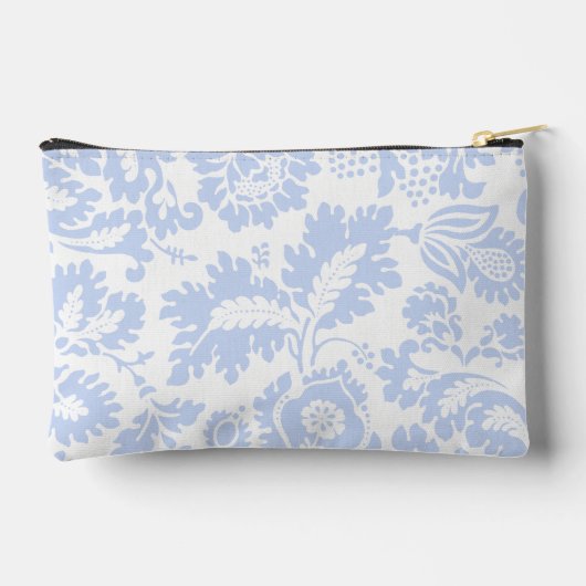 Elegante Blauwe Bloemen Botanisch Etui (Achterkant)