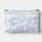 Elegante Blauwe Bloemen Botanisch Etui (Voorkant)