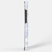 Elegante Blauwe Bloemen Botanisch Samsung Galaxy Hoesje (Rechterkant)