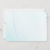 Elegante Blauwe Bloemen Custom Afstuderen Kaart (Achterkant)