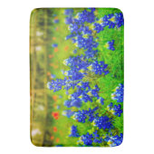 Elegante Blauwe Bloemen Texas Bluebonnets Modern Badmat (Voorkant Verticaal)