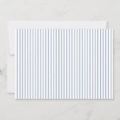 Elegante  Blauwe Bloementuin Foto Bruiloft Save The Date (Achterkant)