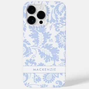 Elegante Blauwe Bloemige Botanische Case-Mate iPhone 14 Pro Max Hoesje