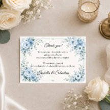 Elegante Blauwe Bloemige Bruiloft