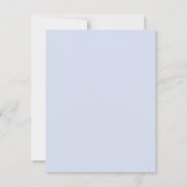 Elegante blauwe boog doop kaart (Achterkant)