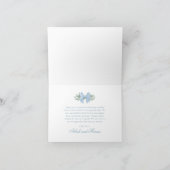 Elegante Blauwe Boog met het Baby shower van de Gr Bedankkaart (Binnen)