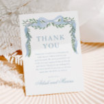 Elegante Blauwe Boog met het Baby shower van de Gr Bedankkaart<br><div class="desc">Elegante Blauwe Boog met het Baby shower van de Groene Jongen Dank u Kaart. Klik op de knop personaliseren/bewerken met ontwerpgereedschap om dit ontwerp aan te passen aan uw evenementgegevens.</div>