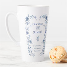 Elegante blauwe cadeau met eigen naam voor beste v