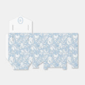 Elegante blauwe chinoiserie bruiloft bedankdoosjes (Uitgevouwen)