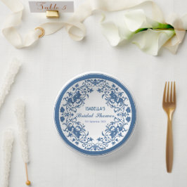 Elegante blauwe chinoiserie Victoriaanse Chinese b Papieren Kommen