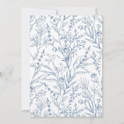 Elegante Blauwe Eiffeltoren Bat Mitzvah Uitnodigin Kaart (Achterkant)