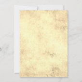 Elegante blauwe en gouden marmeren inkt bruiloft kaart (Achterkant)