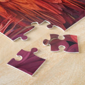 Elegante Blauwe en Gouden Peacock in Kleurrijke Tu Legpuzzel (Zijkant)