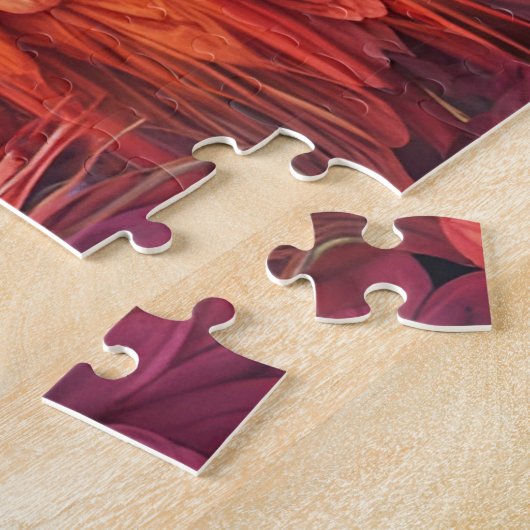 Elegante Blauwe en Gouden Peacock in Kleurrijke Tu Legpuzzel (Zijkant)