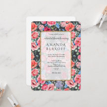 Elegante blauwe en rode bloemen bruidsmeesterschap