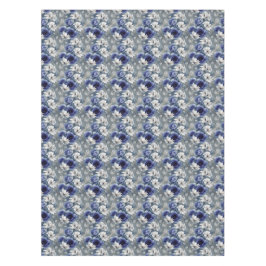 Elegante blauwe en witte rozen en lelies tafelkleed