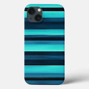 Elegante blauwe en zwarte gestreepte strakke moder Case-Mate iPhone case