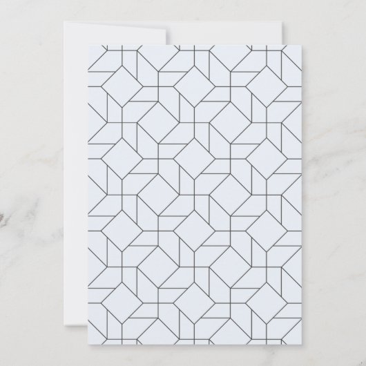 Elegante Blauwe Foto Huwelijk Opslaan de Datum Kaart (Achterkant)