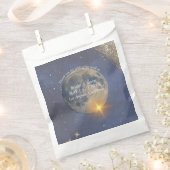 Elegante Blauwe Galaxy Hemel Hemel bruiloft Bedankzakje (Geknipt)