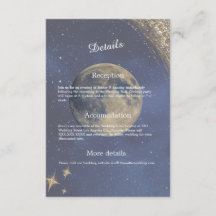 Elegante Blauwe Galaxy Hemel Hemel bruiloft