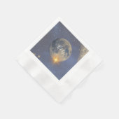 Elegante Blauwe Galaxy Hemel Hemel bruiloft Servet (Hoek)