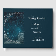 Elegante blauwe Galaxy Sky bruiloft